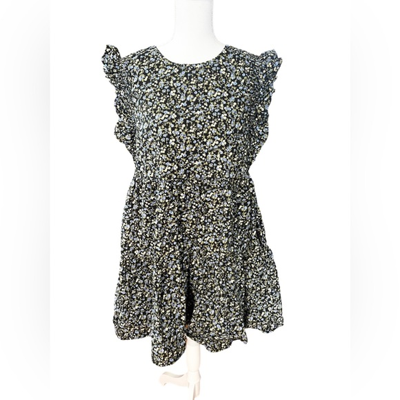 English Factory Floral Ruffled Mini Babydoll Dress - Picture 2 of 8